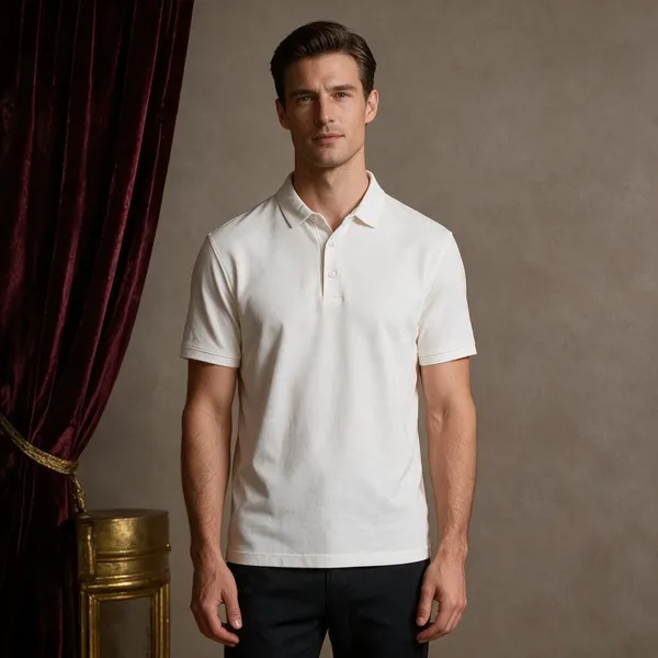 White_Polyester_Blend_Regular_Fit_Polo_T-Shirt_For_Men