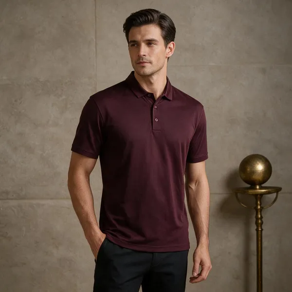 Wine_Polyester_Blend_Regular_Fit_Polo_T-Shirt_For_Men