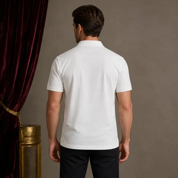 White_Polyester_Blend_Regular_Fit_Polo_T-Shirt_For_Men