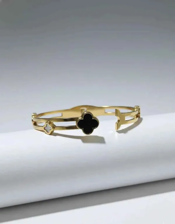 Black_Clover_Open_Cuff_Bracelet_Gold_Tone_Finish