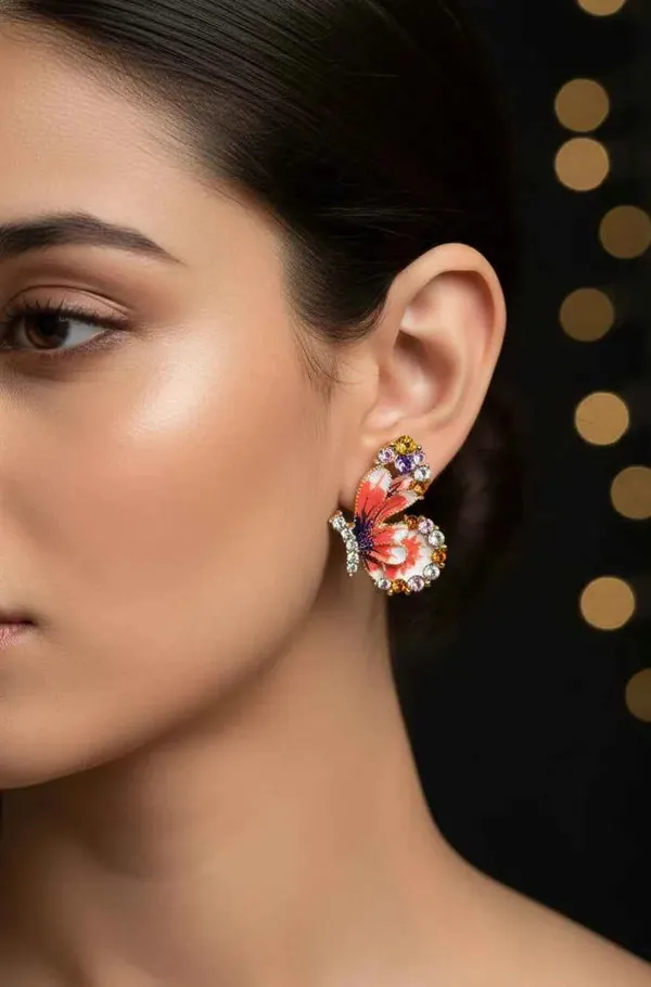 Butterfly_Earrings_Gold_Tone_Art_Inspired_Statement_Jewellery