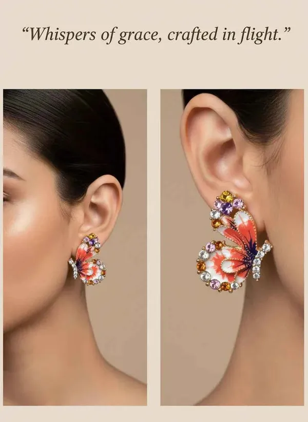 Butterfly_Earrings_Gold_Tone_Art_Inspired_Statement_Jewellery