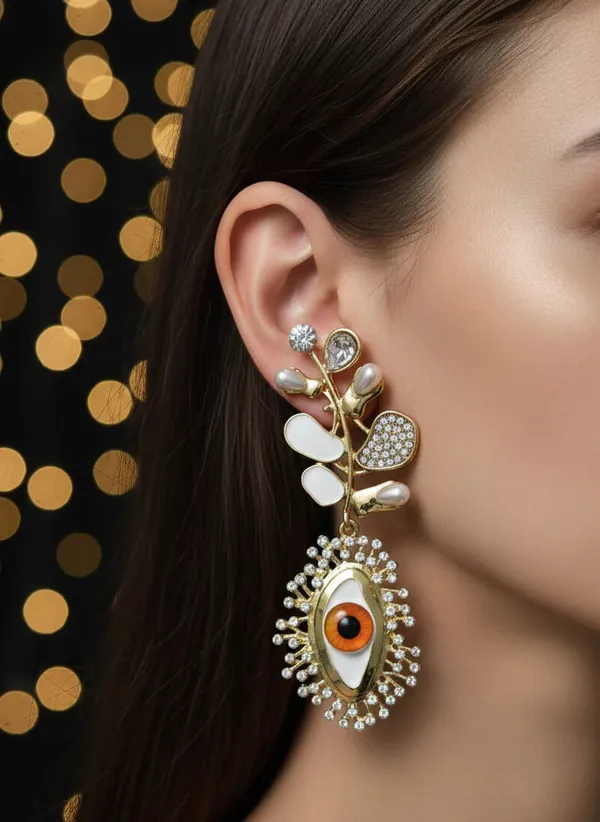 Evil_Eye_Leaf_Drop_Earrings_Gold_Plated_Protective_Statement_Jewellery