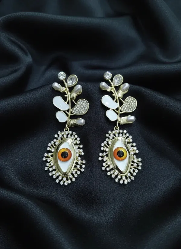 Evil_Eye_Leaf_Drop_Earrings_Gold_Plated_Protective_Statement_Jewellery
