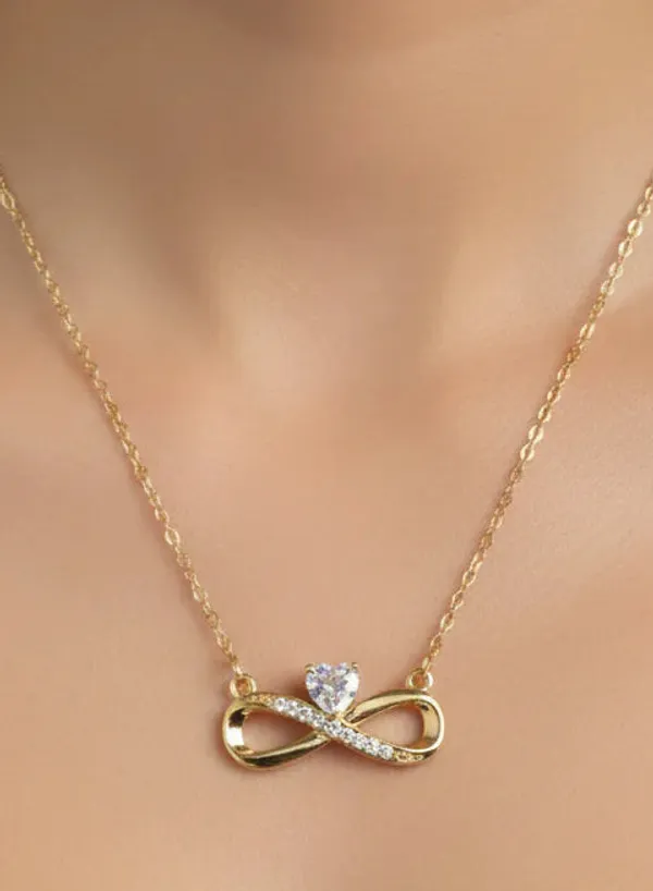 Infinity_Jewellery_Set_Necklace_Earrings_In_Gold_Tone_Finish