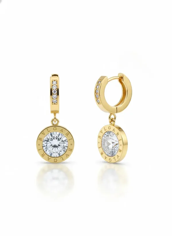 Prexela_Round_Crystal_Drop_Huggie_Earrings_18k_Gold_Tone_Finish