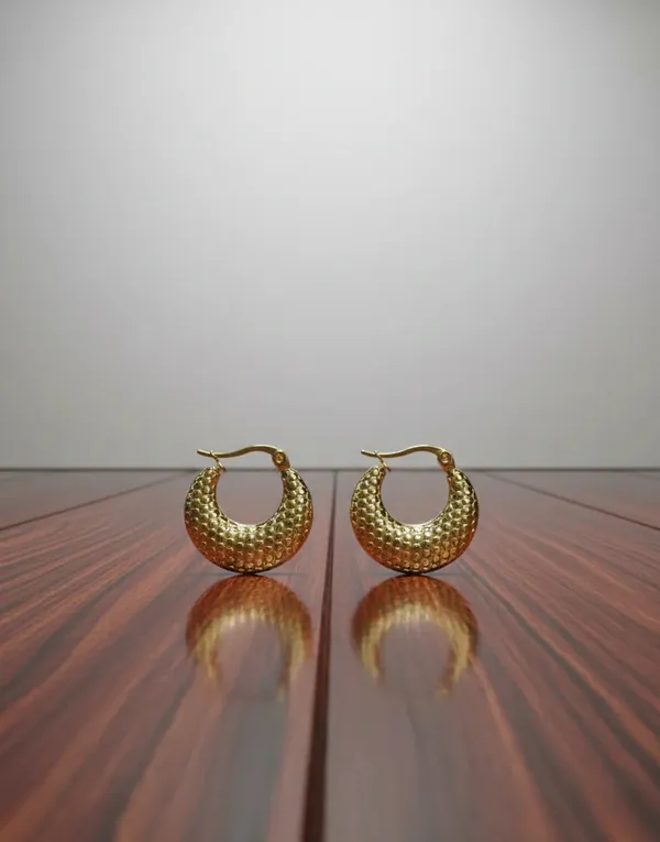 Textured_Crescent_Hoop_Earrings_Gold_Tone_Finish