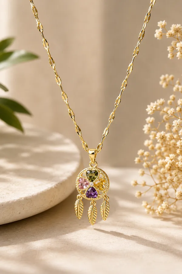 Dreamcatcher_Charm_Necklace_Gold