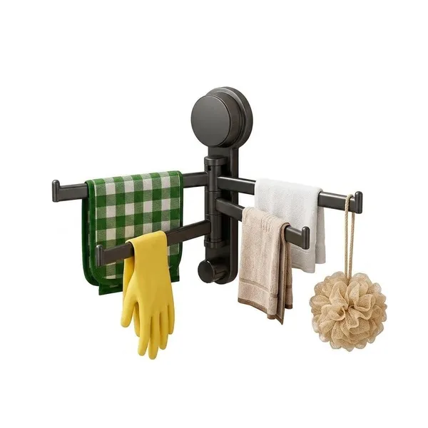 4_Bar_Suction_Towel_Holder_for_Bathroom,_Rust-Free_Powder_Coated_Wall_Mounted_Towel_Rack,_No_Drill_Towel_Organizer,_Modern_Bathroom_Accessories