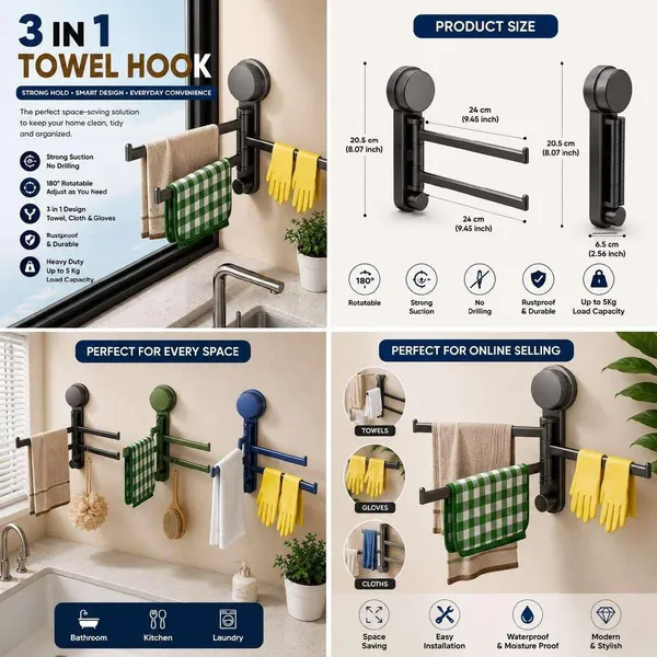 4_Bar_Suction_Towel_Holder_for_Bathroom,_Rust-Free_Powder_Coated_Wall_Mounted_Towel_Rack,_No_Drill_Towel_Organizer,_Modern_Bathroom_Accessories