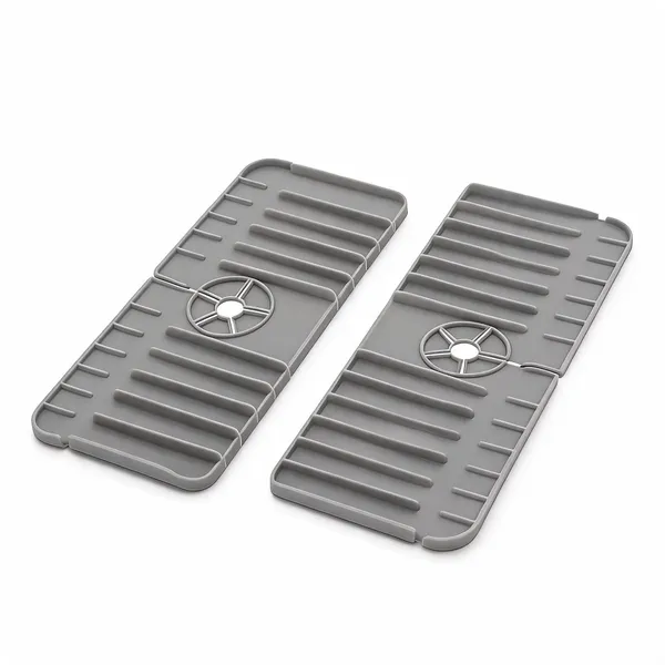2PCS_Kitchen_Sink_Splash_Guard,_Silicone_Water_Catcher_Mat,_Draining_Pad_Behind_Faucet,_Rubber_Drying_Mat_for_Kitchen_&_Bathroom_Countertop_Splash_Protector_&_Storage,_Non-Slip_Soap_Holder