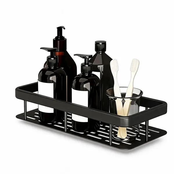 Metal_Modern_Wall_Mounted_Bathroom_Storage_Rack