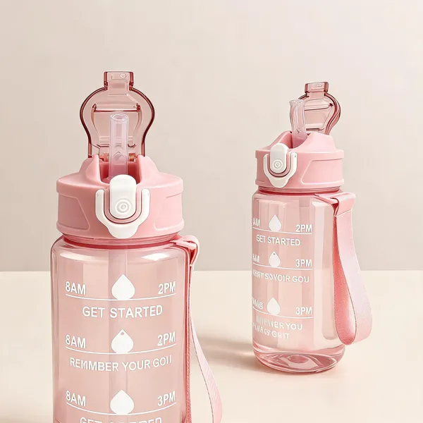 Multicolor_Motivational_Straw_Water_Bottle_For_Kids_-_Pack_of_2
