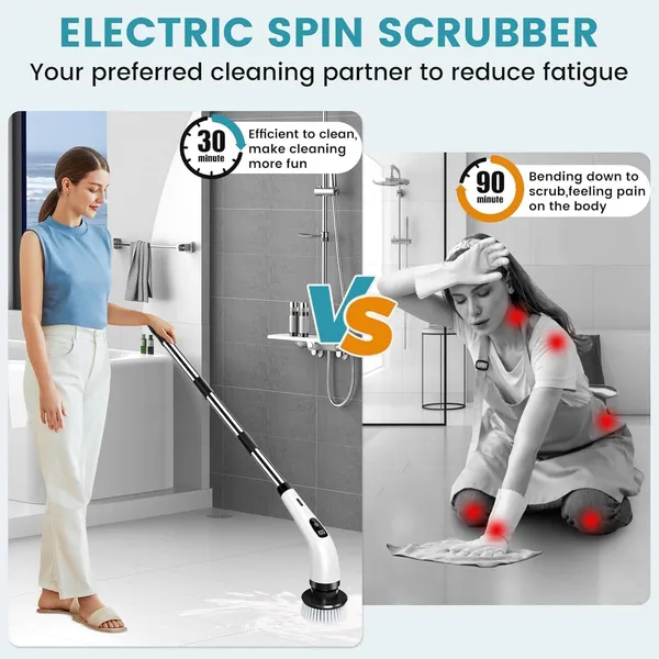 9_in_1_Electric_Spin_Scrubber,_Cleaning_Brush_Scrubber_for_Home,_400RPM/Mins-9_Replaceable_Brush_Heads-90Mins_Work_Time,_Adjustable_Size,2_Adjustable_Speeds_for_Bathroom_Shower
