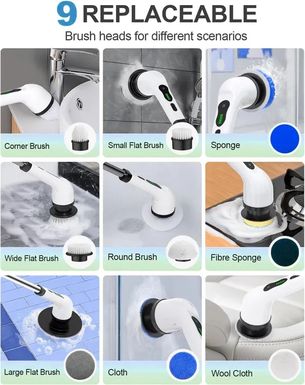 9_in_1_Electric_Spin_Scrubber,_Cleaning_Brush_Scrubber_for_Home,_400RPM/Mins-9_Replaceable_Brush_Heads-90Mins_Work_Time,_Adjustable_Size,2_Adjustable_Speeds_for_Bathroom_Shower