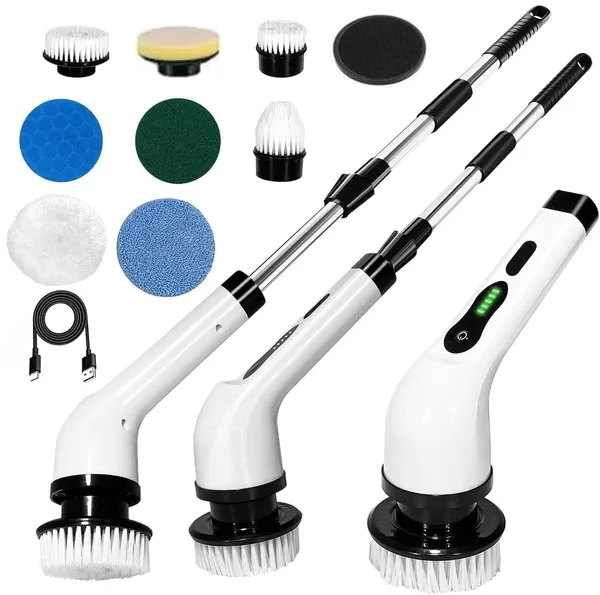 9_in_1_Electric_Spin_Scrubber,_Cleaning_Brush_Scrubber_for_Home,_400RPM/Mins-9_Replaceable_Brush_Heads-90Mins_Work_Time,_Adjustable_Size,2_Adjustable_Speeds_for_Bathroom_Shower