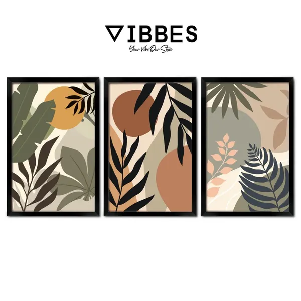 Modern_Botanical_Leaf_Print_Framed_Wall_Art_Set_-_Set_Of_3