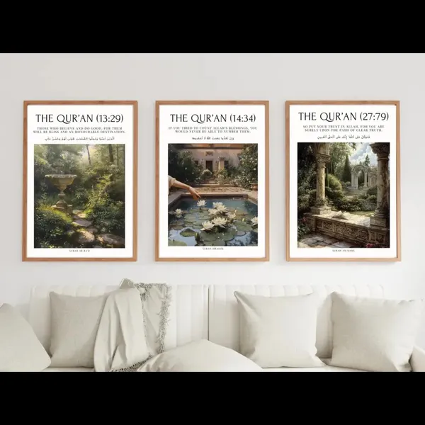 Religious_Quran_Verse_Scenic_Framed_Wall_Art_Set_Of_3