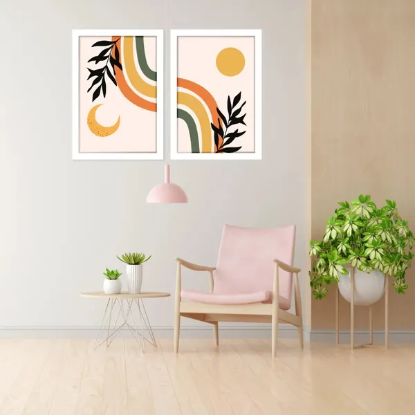 Framed_Contemporary_Abstract_Botanical_Wall_Art_Set_-_Set_Of_2