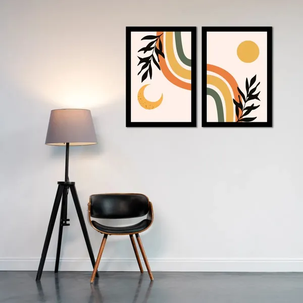 Framed_Contemporary_Abstract_Botanical_Wall_Art_Set_-_Set_Of_2