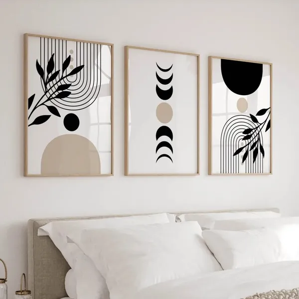 Modern_Moon_Phase_Abstract_Framed_Wall_Art_-_Set_Of_3