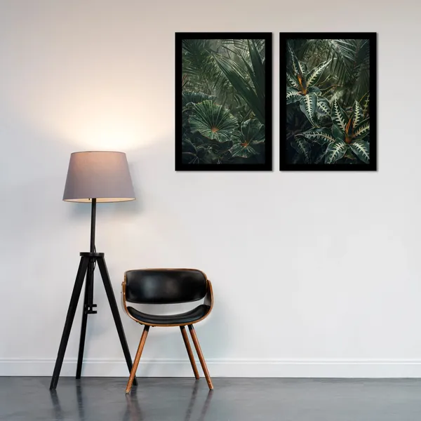 Framed_Botanical_Leaf_Print_Framed_Wall_Art_Set_-_Set_Of_3