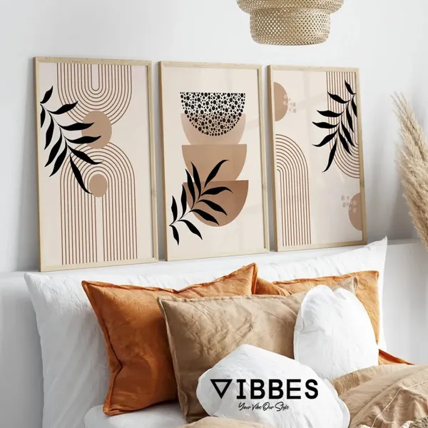 Framed_Modern_Abstract_Botanical_Wall_Art_Set_-_Set_Of_3