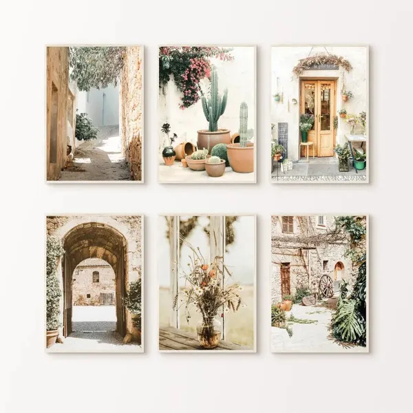 Light_Wood_Vintage_Scenic_Print_Framed_Wall_Art_-_Set_Of_6