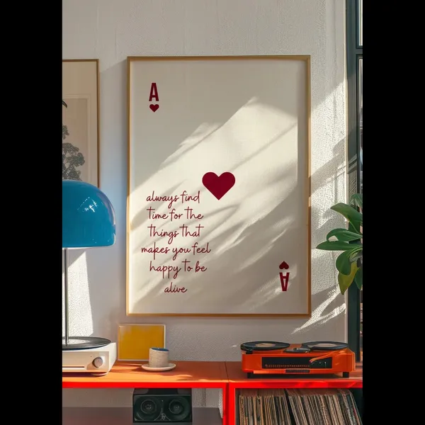 Framed_Inspirational_Heart_Playing_Card_Wall_Art