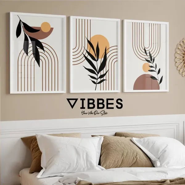 Wooden_Modern_Abstract_Botanical_Framed_Wall_Art_-_Set_Of_3