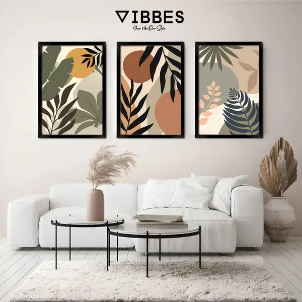 Modern_Botanical_Leaf_Print_Framed_Wall_Art_Set_-_Set_Of_3