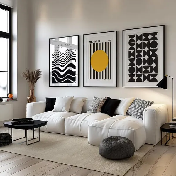 Bauhaus_Geometric_Set_Of_3_Framed_Wall_Art_Prints