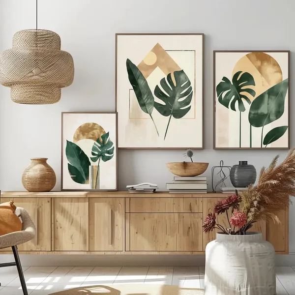 Wooden_Modern_Botanical_Leaf_Print_Wall_Art_-_Set_Of_3