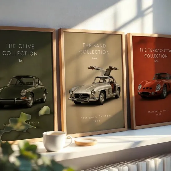 Wooden_Vintage_Car_Set_Of_3_Framed_Wall_Art_Prints