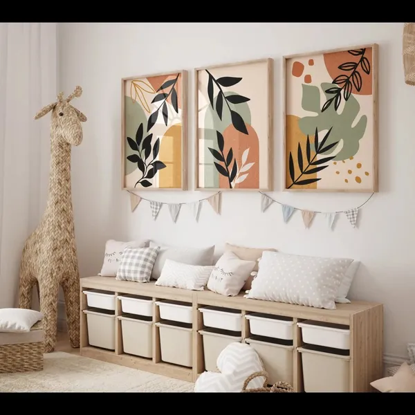 Wooden_Frame_Abstract_Botanical_Wall_Art_Set_Of_3