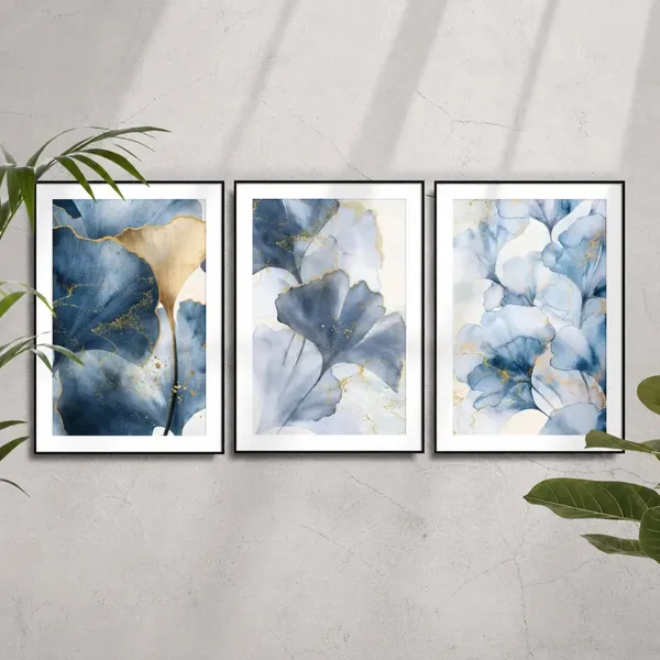 Framed_Abstract_Floral_Print_Wall_Art_Set_Of_3