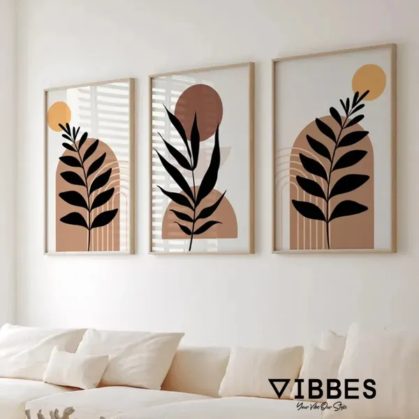 Framed_Abstract_Botanical_Framed_Wall_Art_-_Set_Of_3