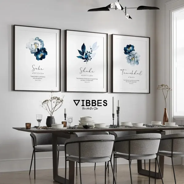 Wooden_Islamic_Floral_Print_Wall_Art_Frame_-_Set_Of_3