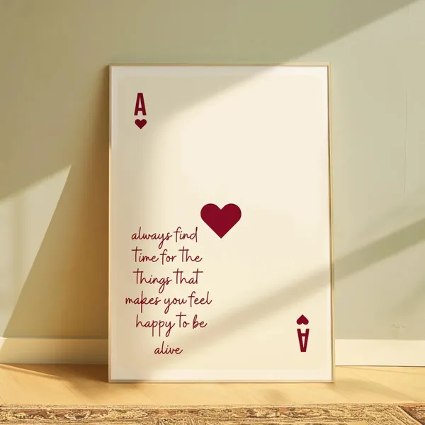 Framed_Inspirational_Heart_Playing_Card_Wall_Art