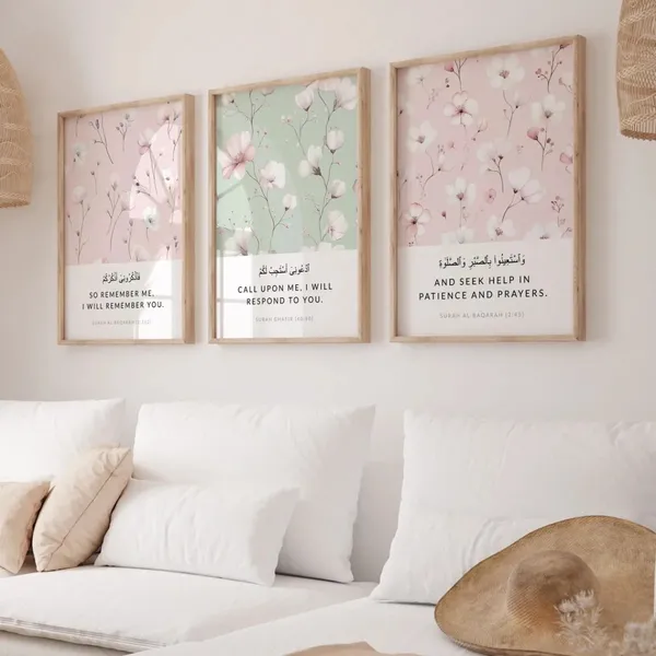 Wooden_Islamic_Floral_Quote_Wall_Art_-_Set_Of_3
