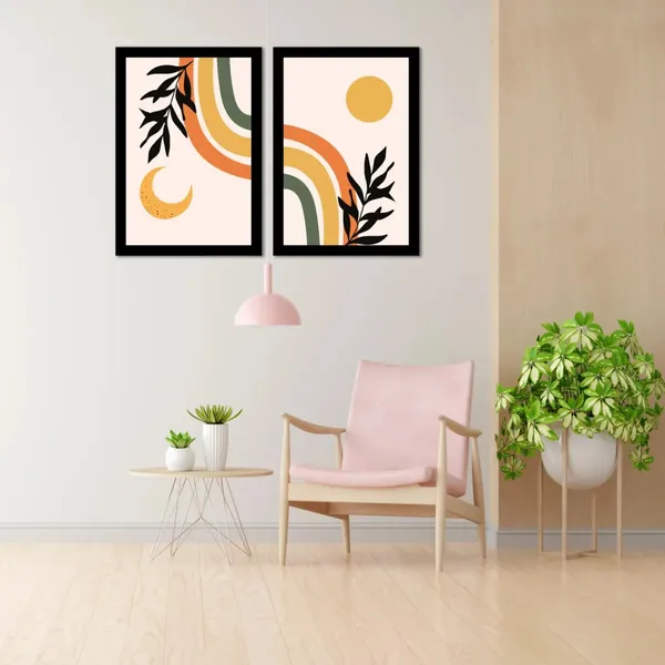 Framed_Contemporary_Abstract_Botanical_Wall_Art_Set_-_Set_Of_2