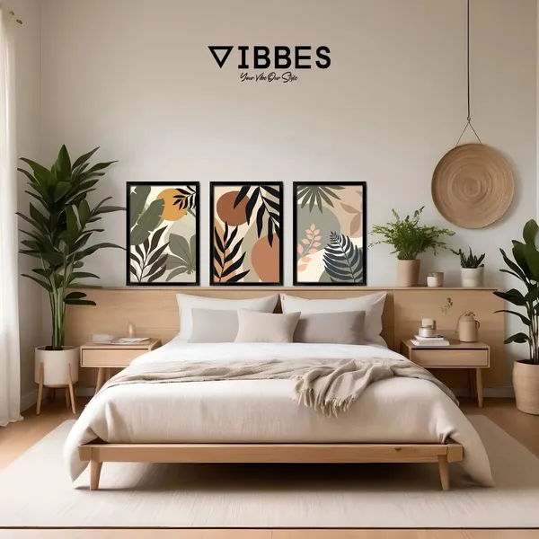 Modern_Botanical_Leaf_Print_Framed_Wall_Art_Set_-_Set_Of_3