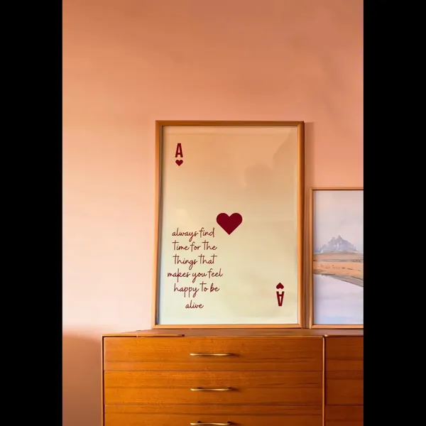 Framed_Inspirational_Heart_Playing_Card_Wall_Art