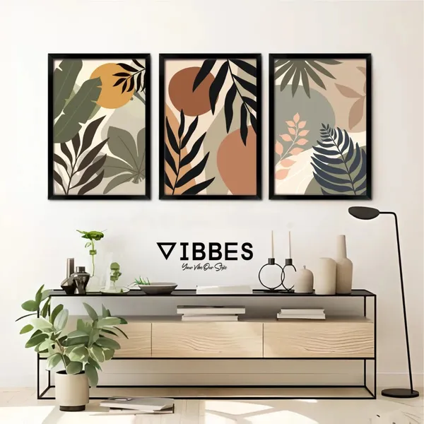 Modern_Botanical_Leaf_Print_Framed_Wall_Art_Set_-_Set_Of_3