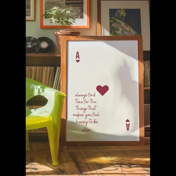 Framed_Inspirational_Heart_Playing_Card_Wall_Art