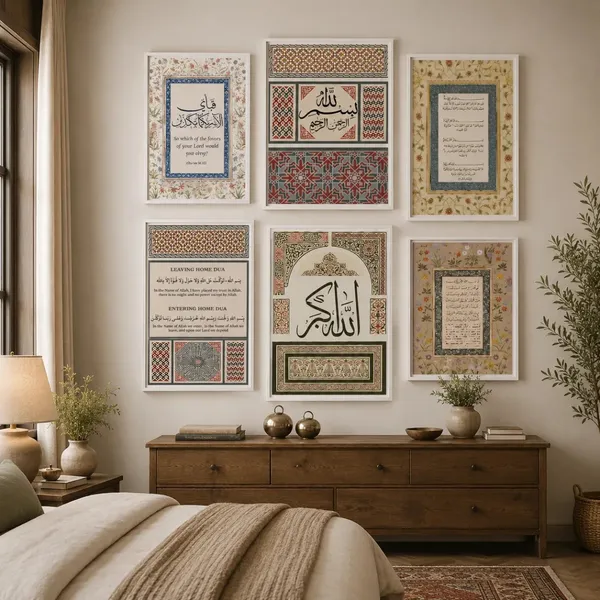 Wood_Islamic_Calligraphy_6-Piece_Framed_Wall_Art_Set