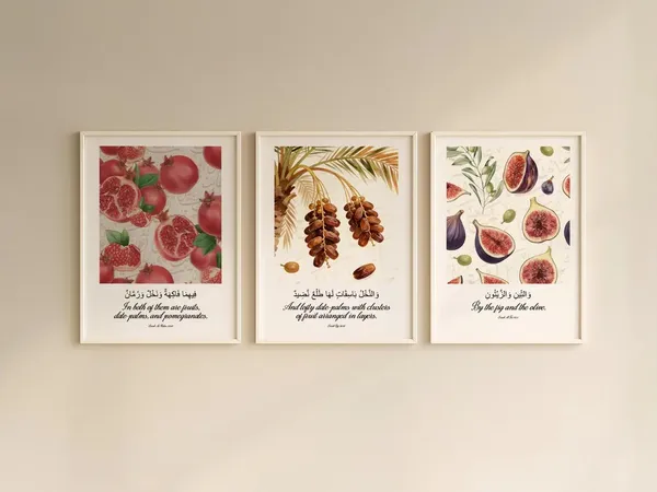 Wooden_Botanical_Fruit_Illustration_Framed_Wall_Art_-_Set_Of_3