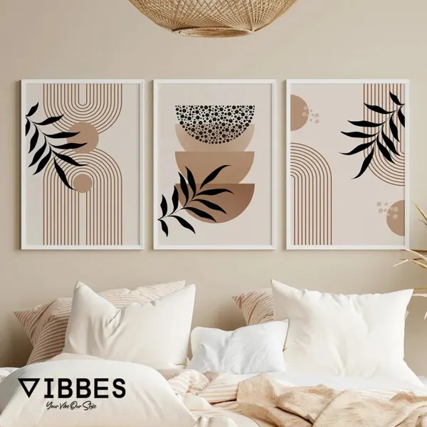 Framed_Modern_Abstract_Botanical_Wall_Art_Set_-_Set_Of_3