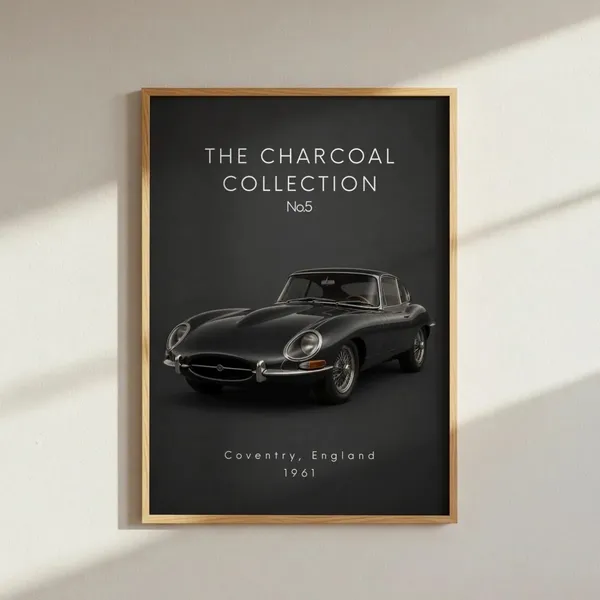 Wooden_Vintage_Car_Art_Framed_Wall_Poster_-_Set_Of_2