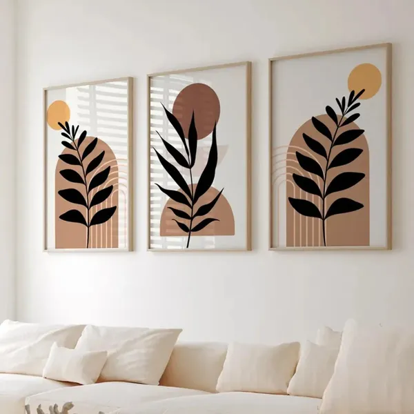 Framed_Abstract_Botanical_Framed_Wall_Art_-_Set_Of_3